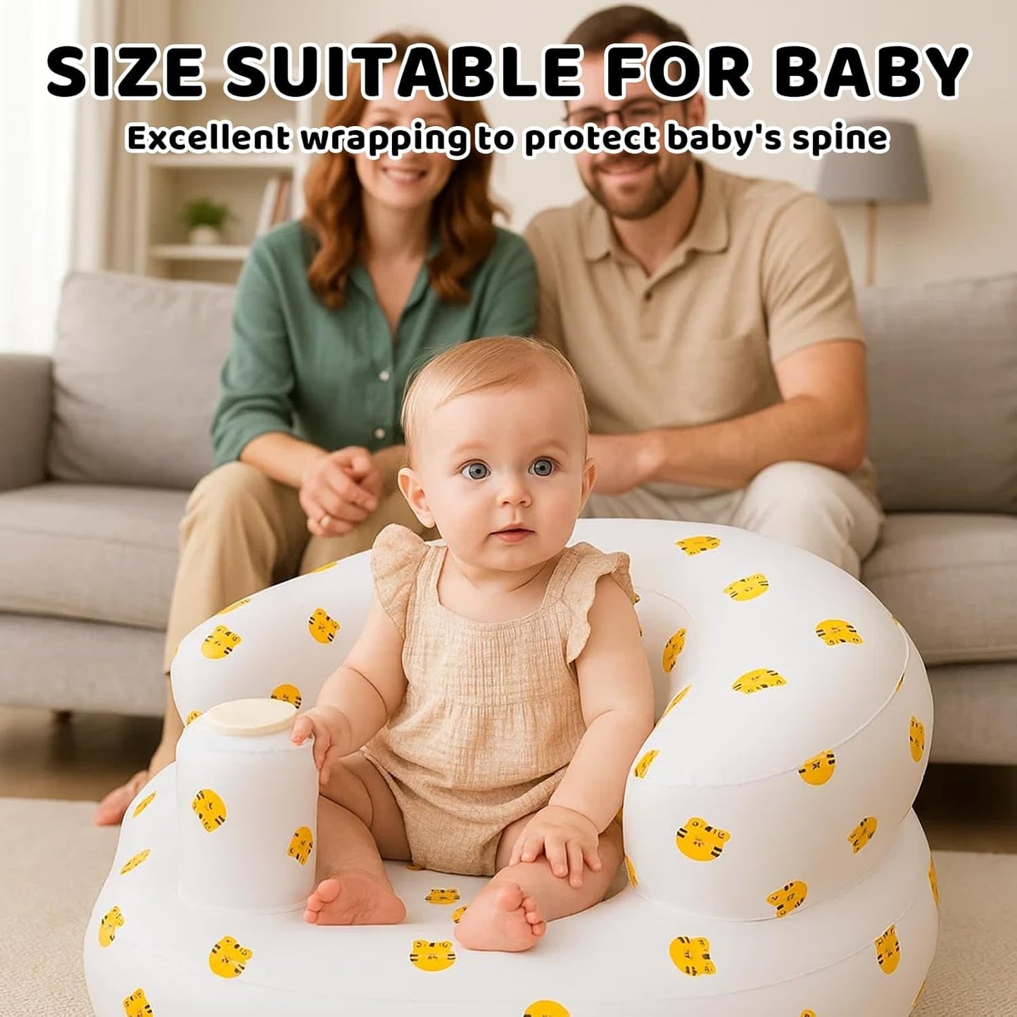 Inflatable Baby Support Seat – Baby tiger print