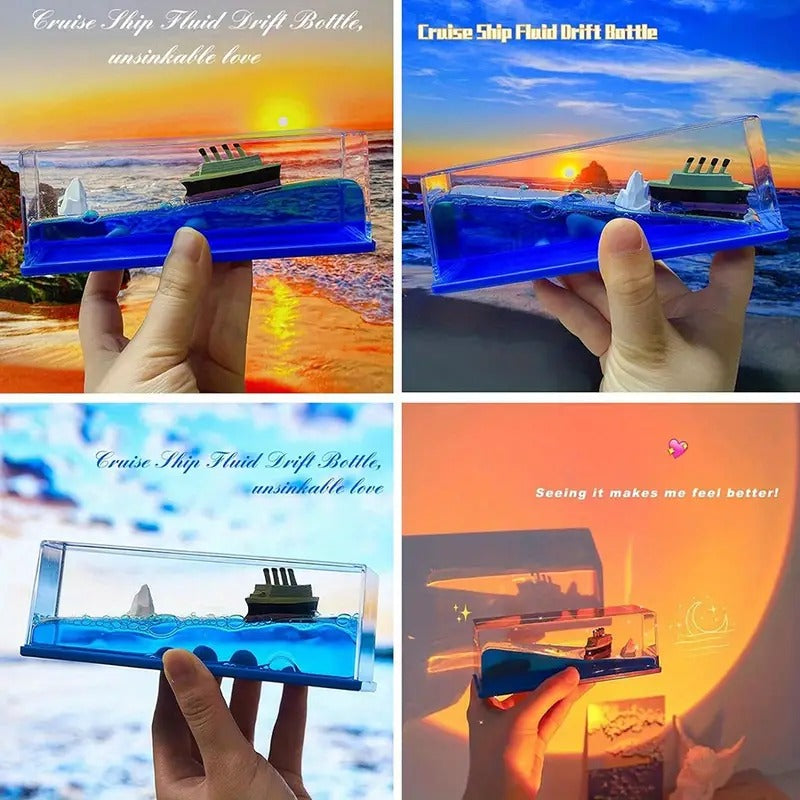 Car Titanic wave Cruise Ship Decoration