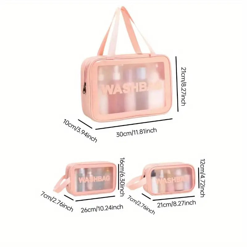 3 pc Wash bag Cosmetic