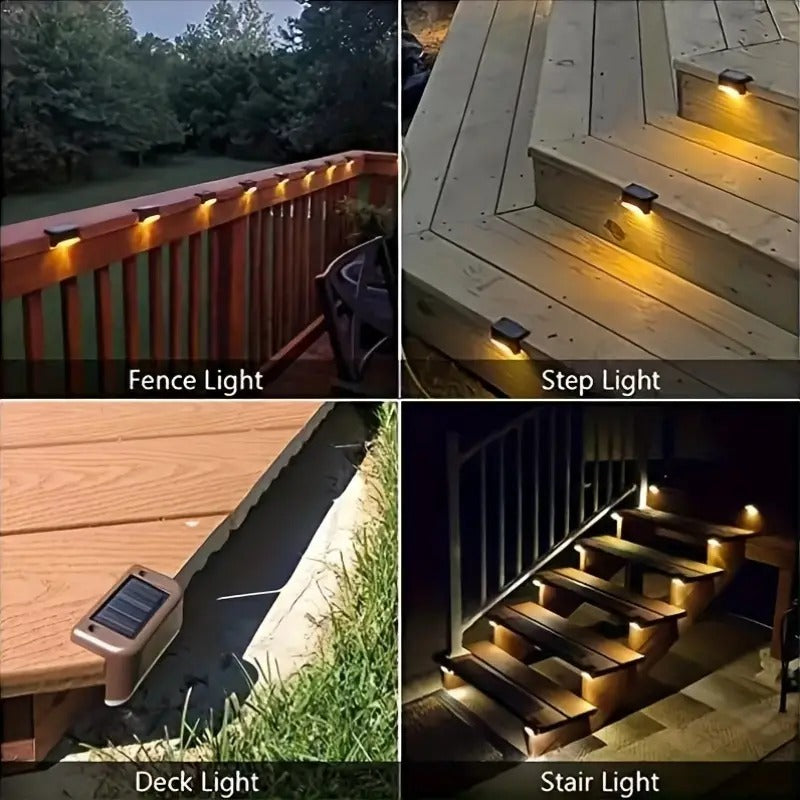 Solar Deck Lights Solar Step Lights (4 PIS)
