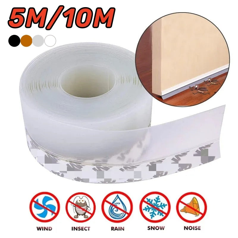 3 Meter Self Adhesive Silicone Door Seal Strips Tape