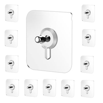 Self Adhesive Wall Bolt Screw Sticker Hook pack of 10
