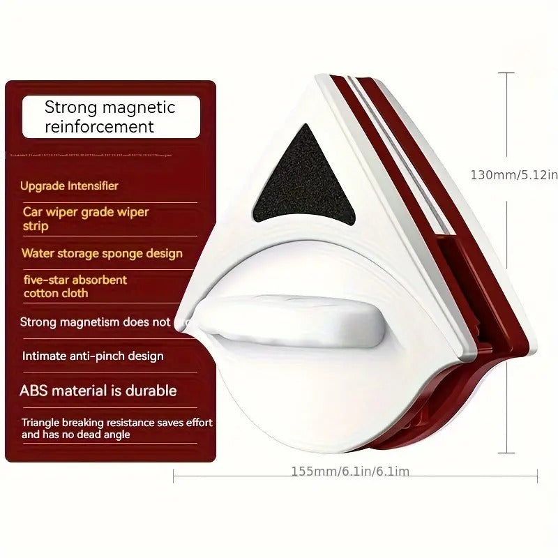 Magnetic Glass Cleaning Wiper Triangle Shape