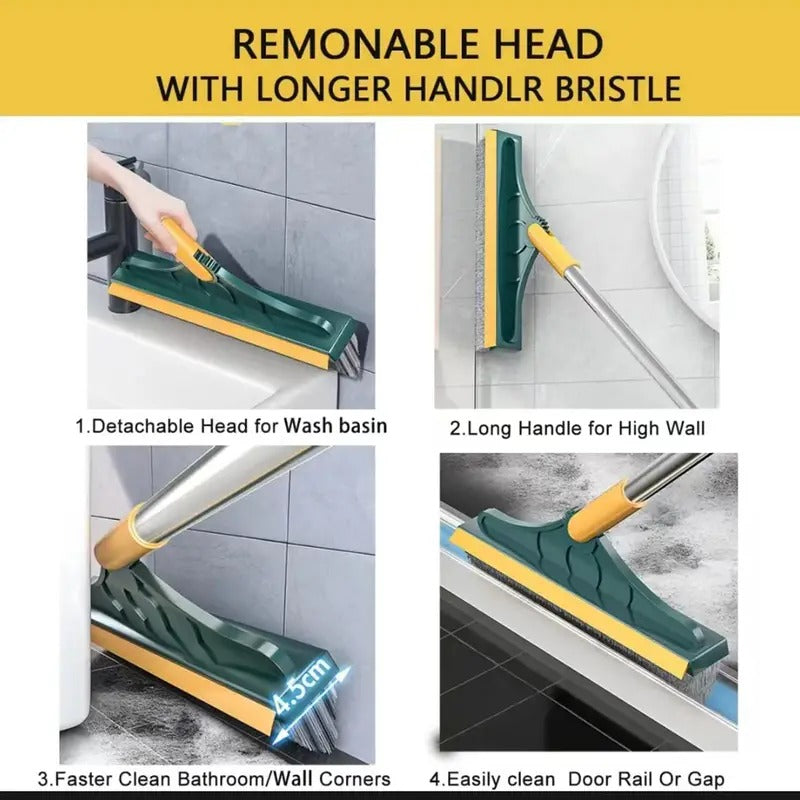 3-in-1 Bathroom Cleaning Brush with Wiper