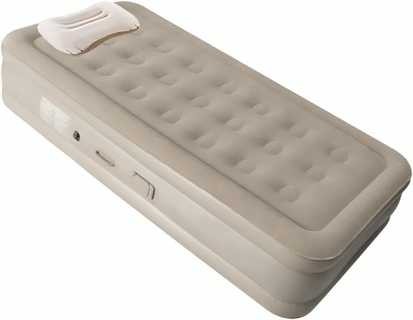 Single Inflatable Bed with Built-in Electric Pump