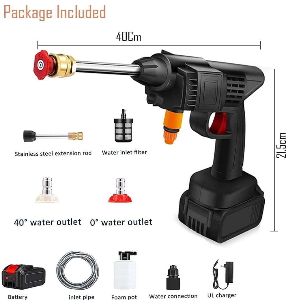 Wireless High Pressure Car Washer Gun