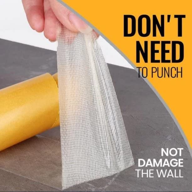 Yellow 3cm Wide 20 Meter Double-Sided Cloth Tape