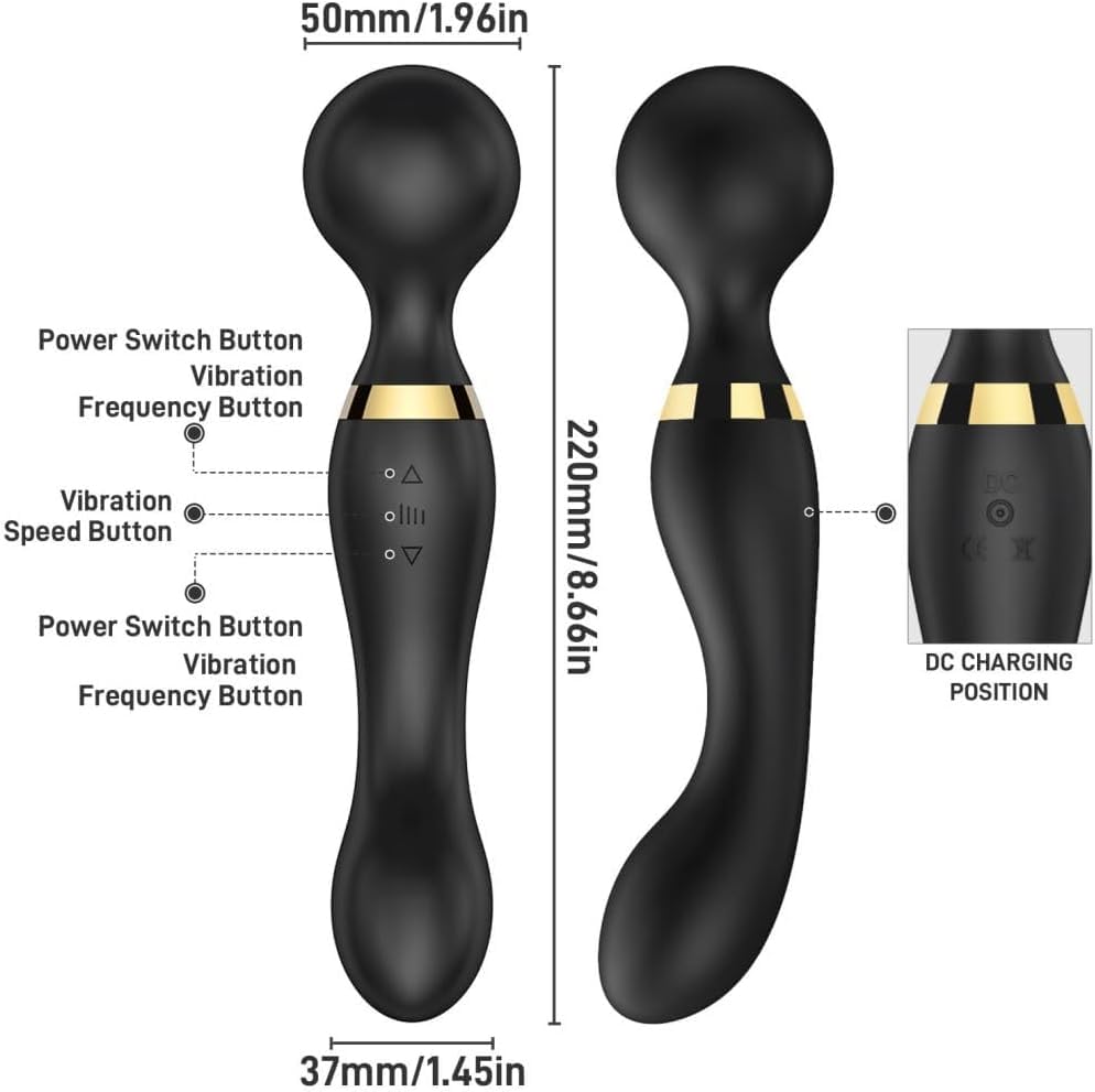 Double vibration body massager