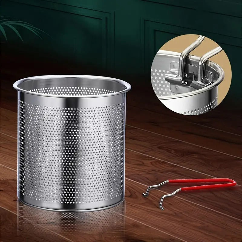 Deep Frying Pot With Basket