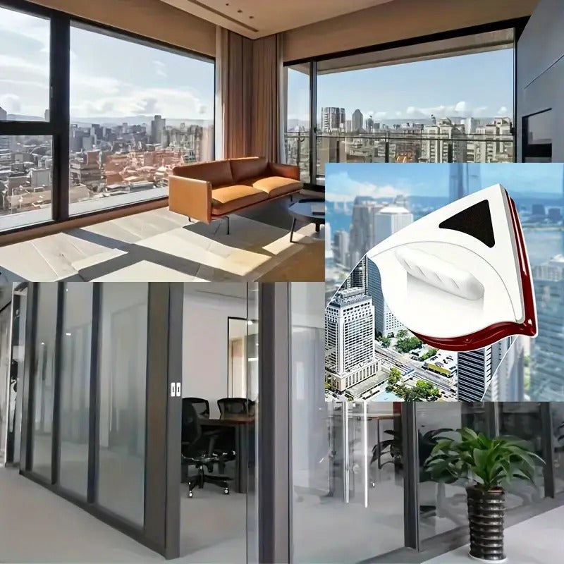 Magnetic Glass Cleaning Wiper Triangle Shape