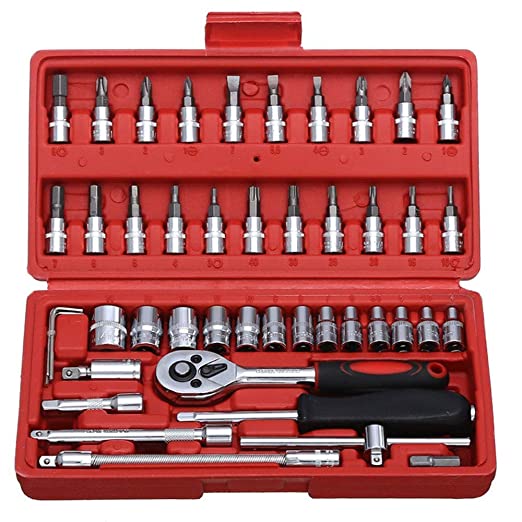 46 in 1 Pcs Tool Kit & Screwdriver Multi Purpose