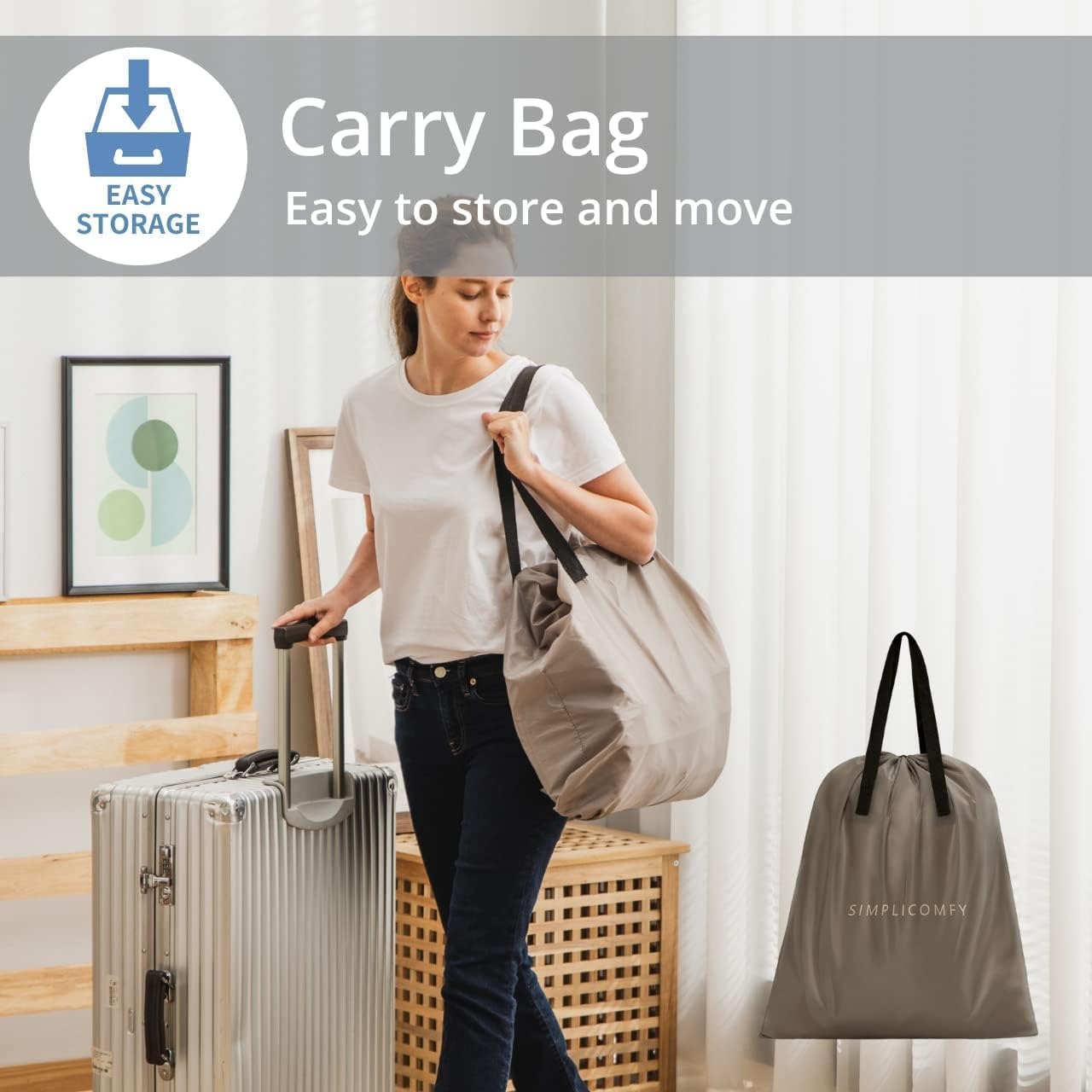 Single Inflatable Bed with Built-in Electric Pump