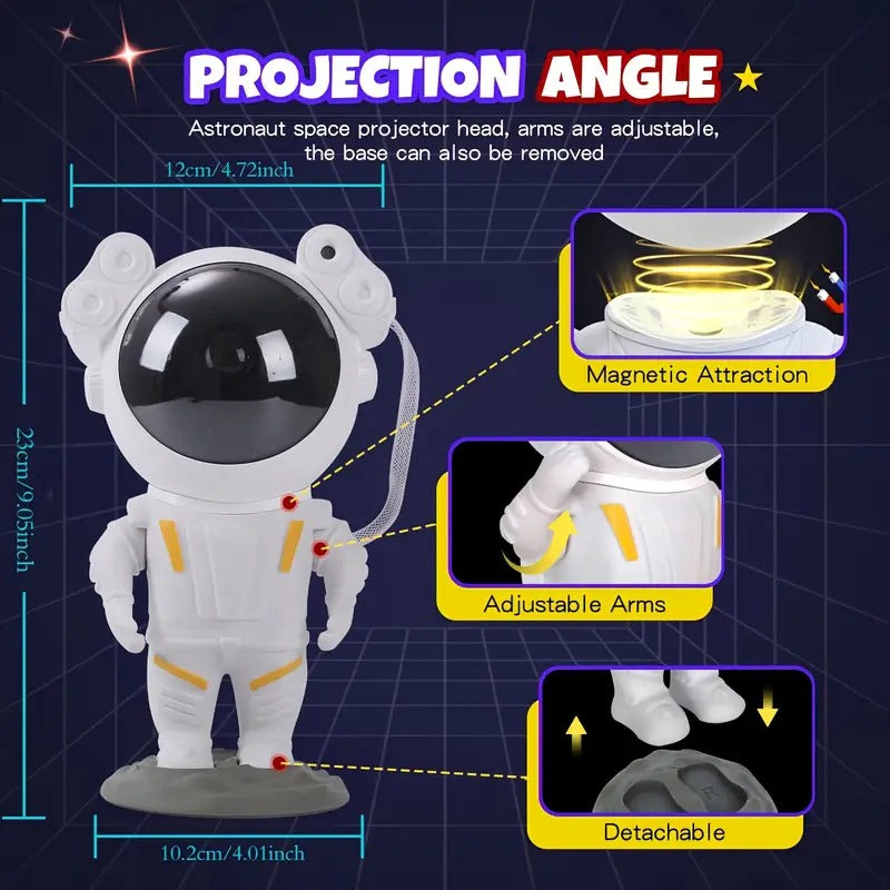 360° Astronaut Galaxy Projector with Remote Control