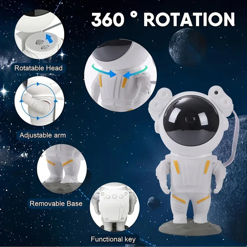 360° Astronaut Galaxy Projector with Remote Control