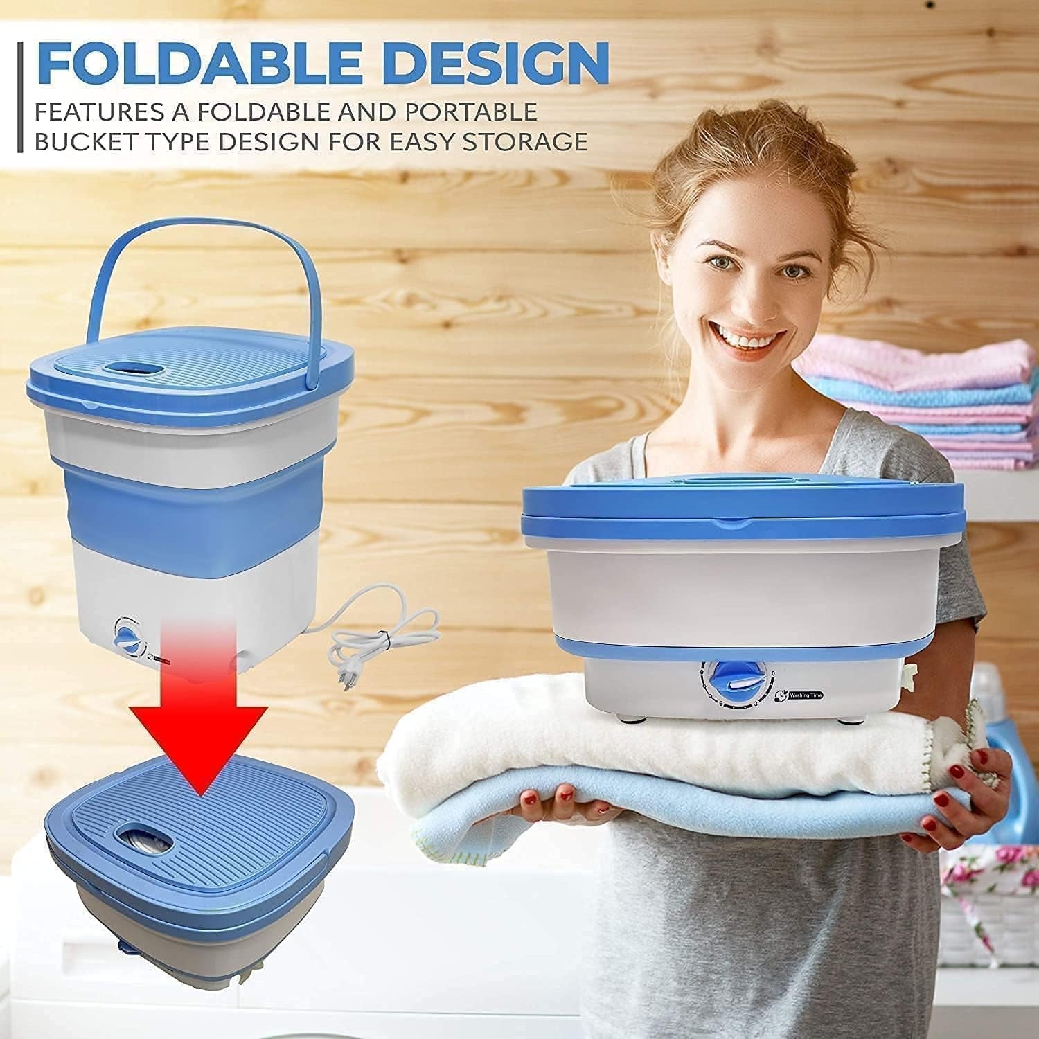 Portable Folding Washing Machine 6.5L