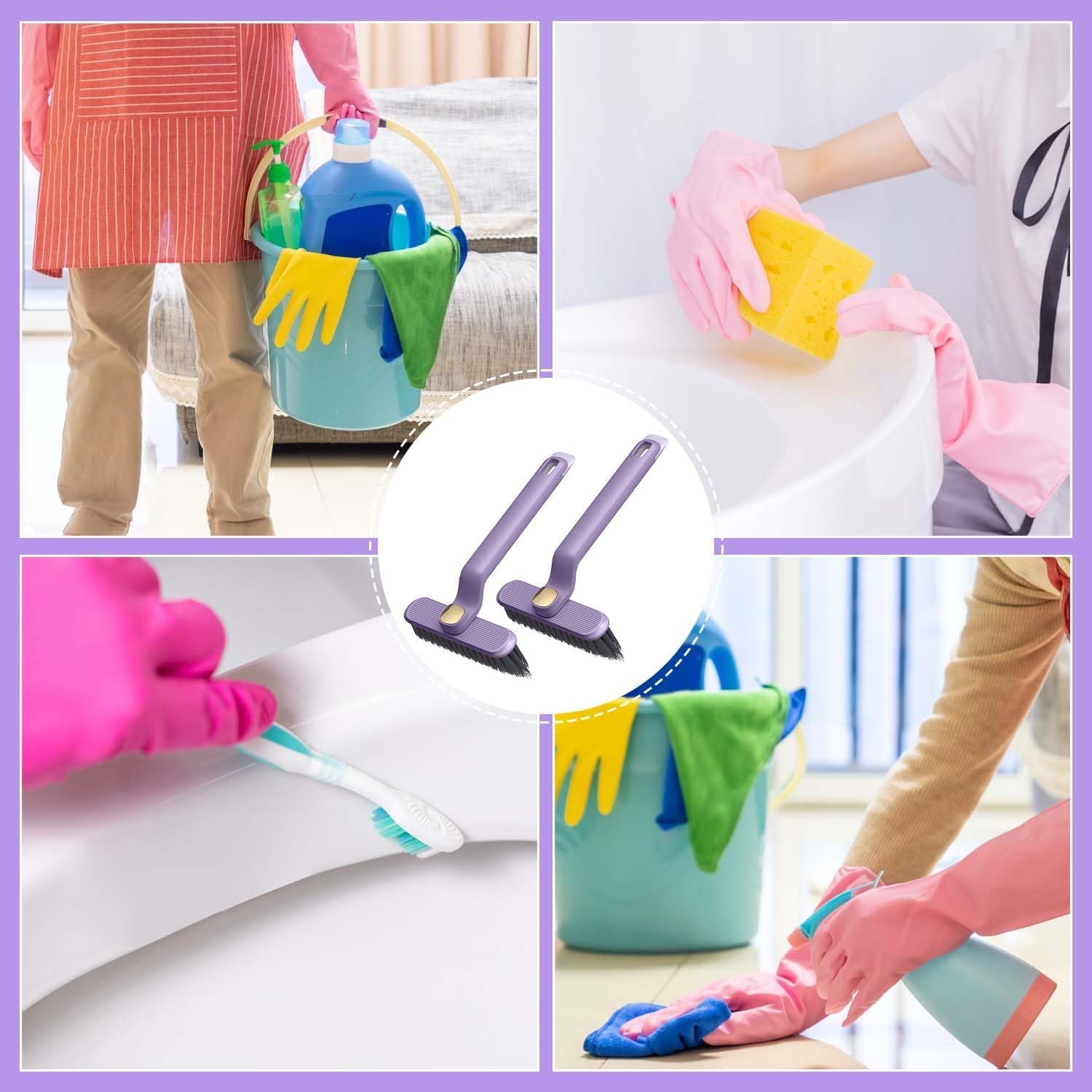 2 in 1  Window Gap Cleaning Brush