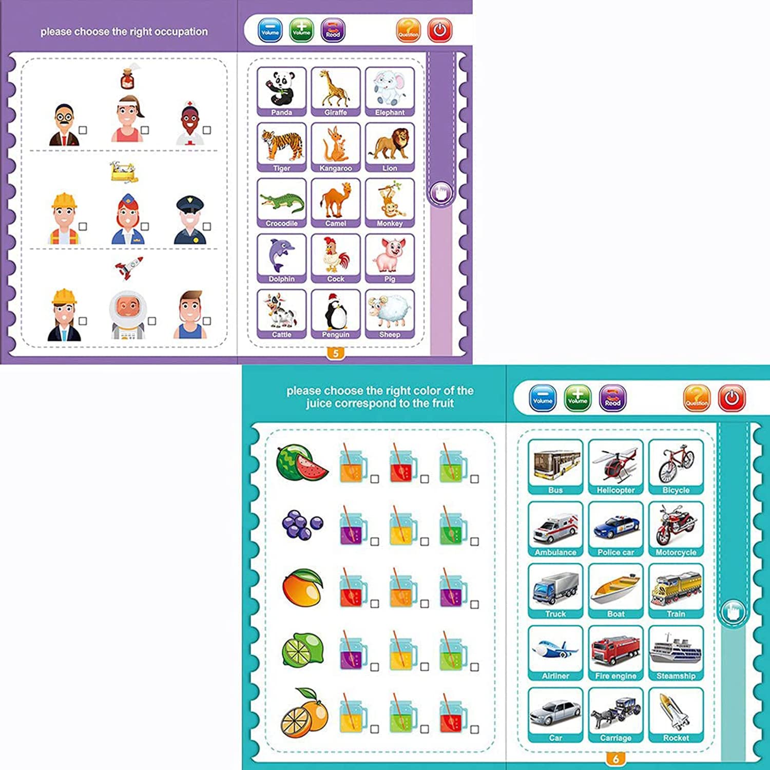 Intelligence Smart Learning Book With Sound Boo