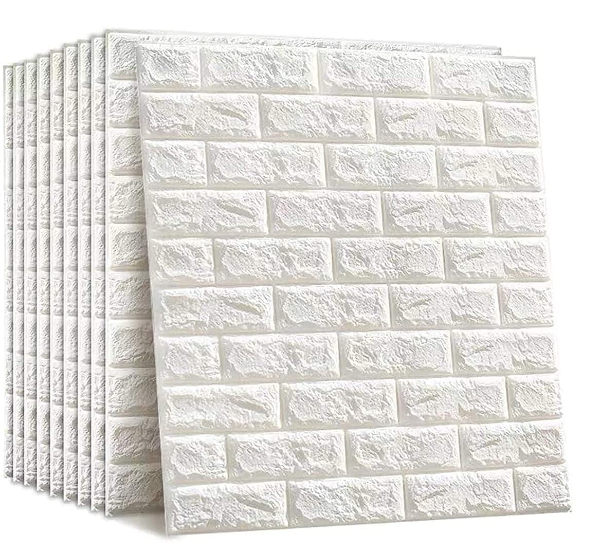 Self Adhesive PE Foam Brick Design 3D Wall Stickers