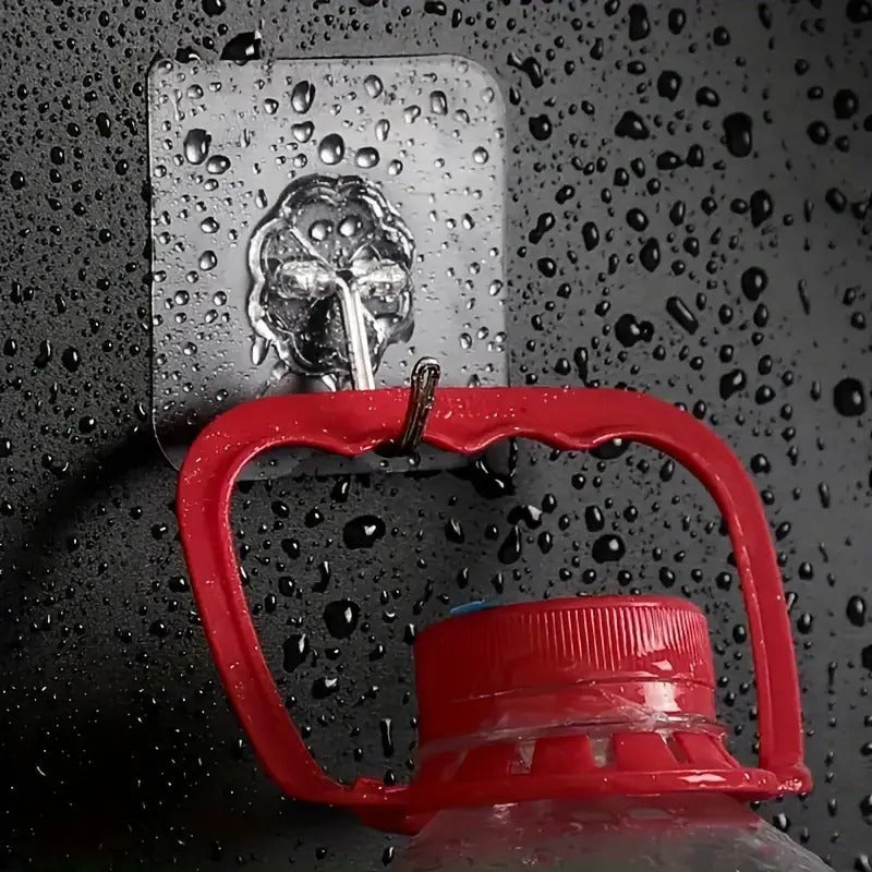 Adhesive Screw Hooks for Wall Without Drilling Pack of 10