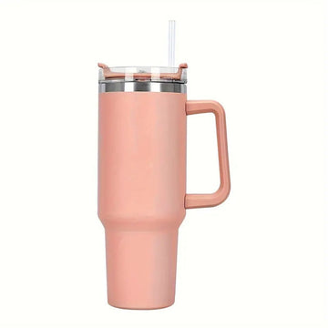 Thumbler Vaccum Sealed Cup With Straw