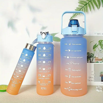 Motivational Water Bottle 3 PCS SET