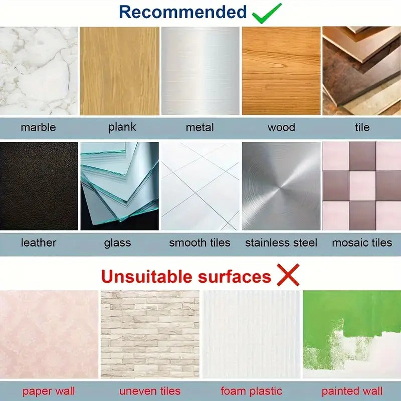 Adhesive Screw Hooks for Wall Without Drilling Pack of 10