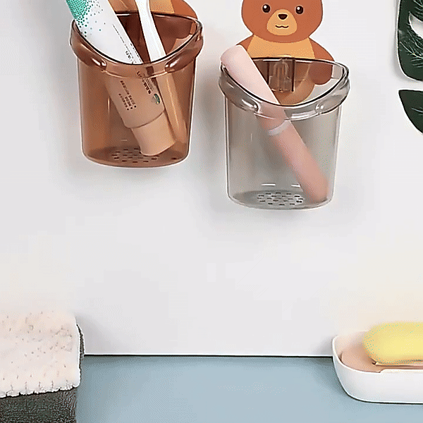 Teddy Bear Brush Holder (1 Pc)