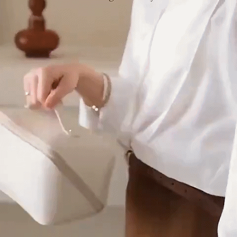 Leather cosmetic bag