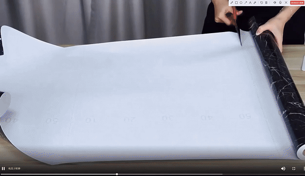 Black Marble Sticker Waterproof (60*200)