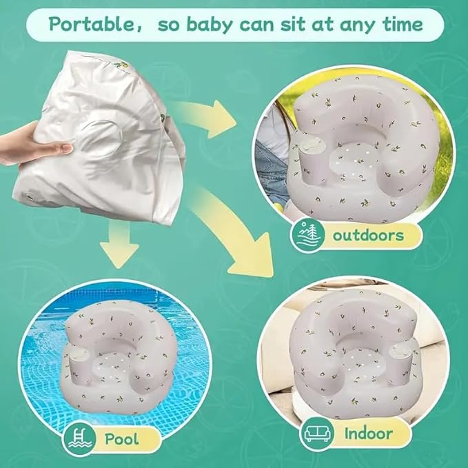 Inflatable Baby Support Seat –  Lemon Print