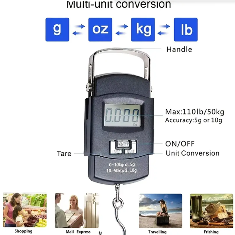 A-08 Portable Digital LED Screen Luggage Weighing Scale