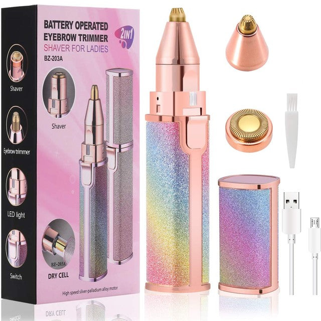 2 in 1 rainbow flawless trimmer