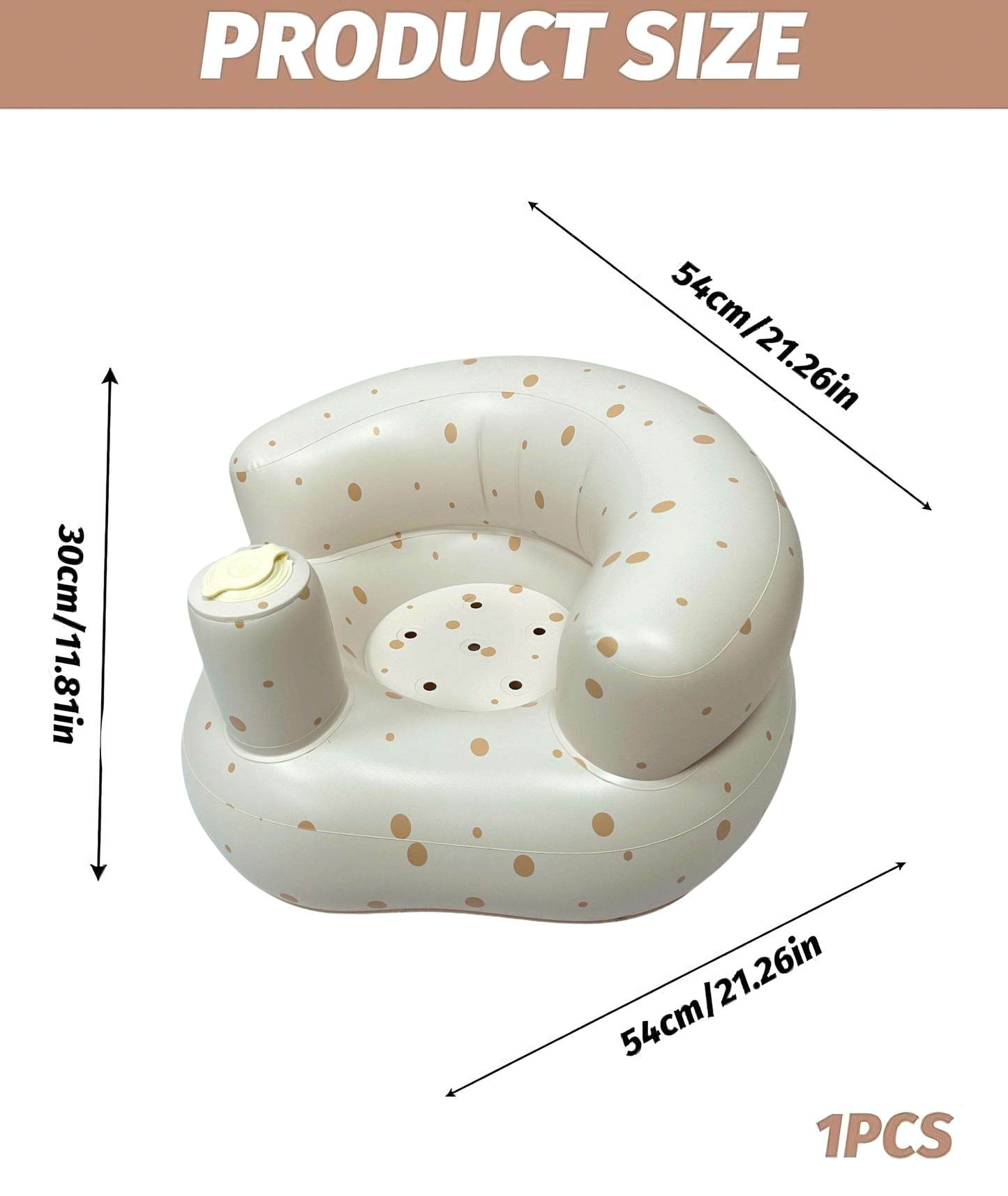 Inflatable Baby Support Seat – Brige Dot Print
