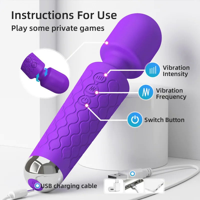 Personal Body Wand Massager Silicon Massager