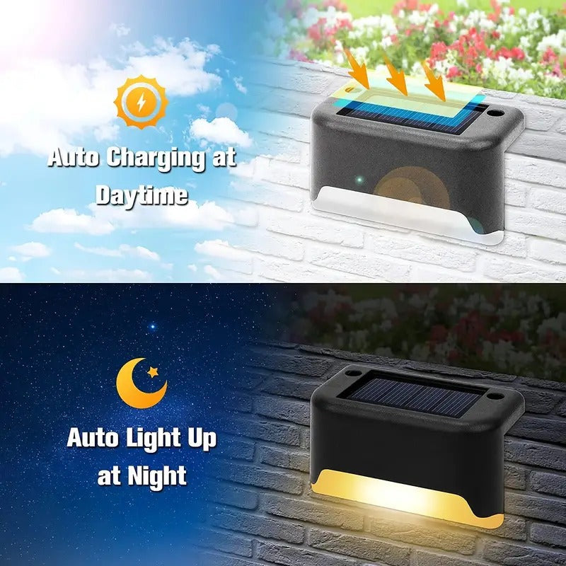 Solar Deck Lights Solar Step Lights (4 PIS)