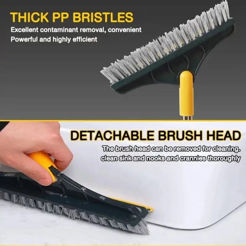 3-in-1 Bathroom Cleaning Brush with Wiper