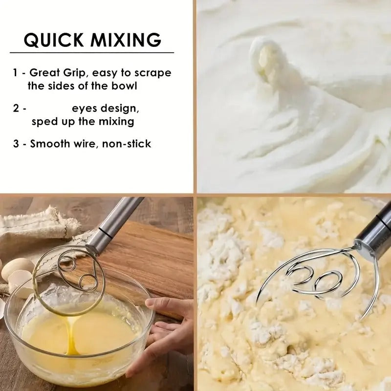 Stainless Steel Dough Flour Whisk Atta maker