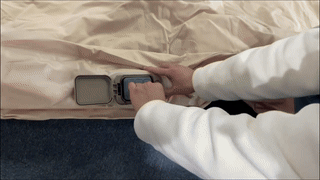 Single Inflatable Bed with Built-in Electric Pump