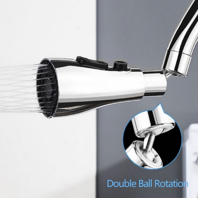 3-Function Kitchen Sink Flexible Faucet Extension