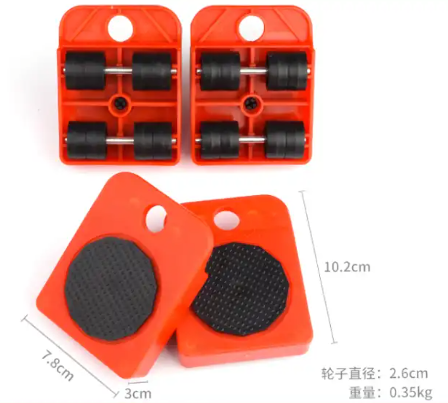 Furniture Lifting Moving Tool with Wheel Pads
