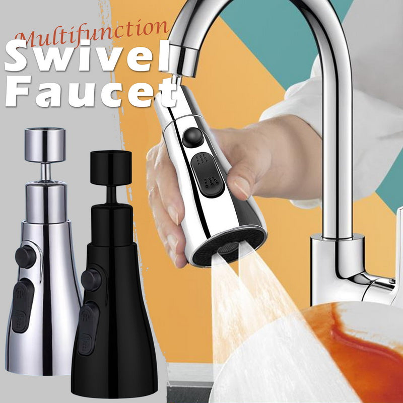 3-Function Kitchen Sink Flexible Faucet Extension